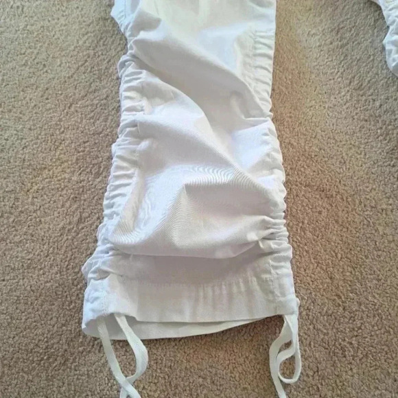 INC International Concepts White Size 10 Cargo Pants  Embroidered Adjustable - Picture 12 of 13